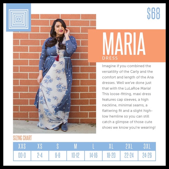 NEW! LuLaRoe Maria Maxi Dress Small  6-8 - Picture 4 of 7